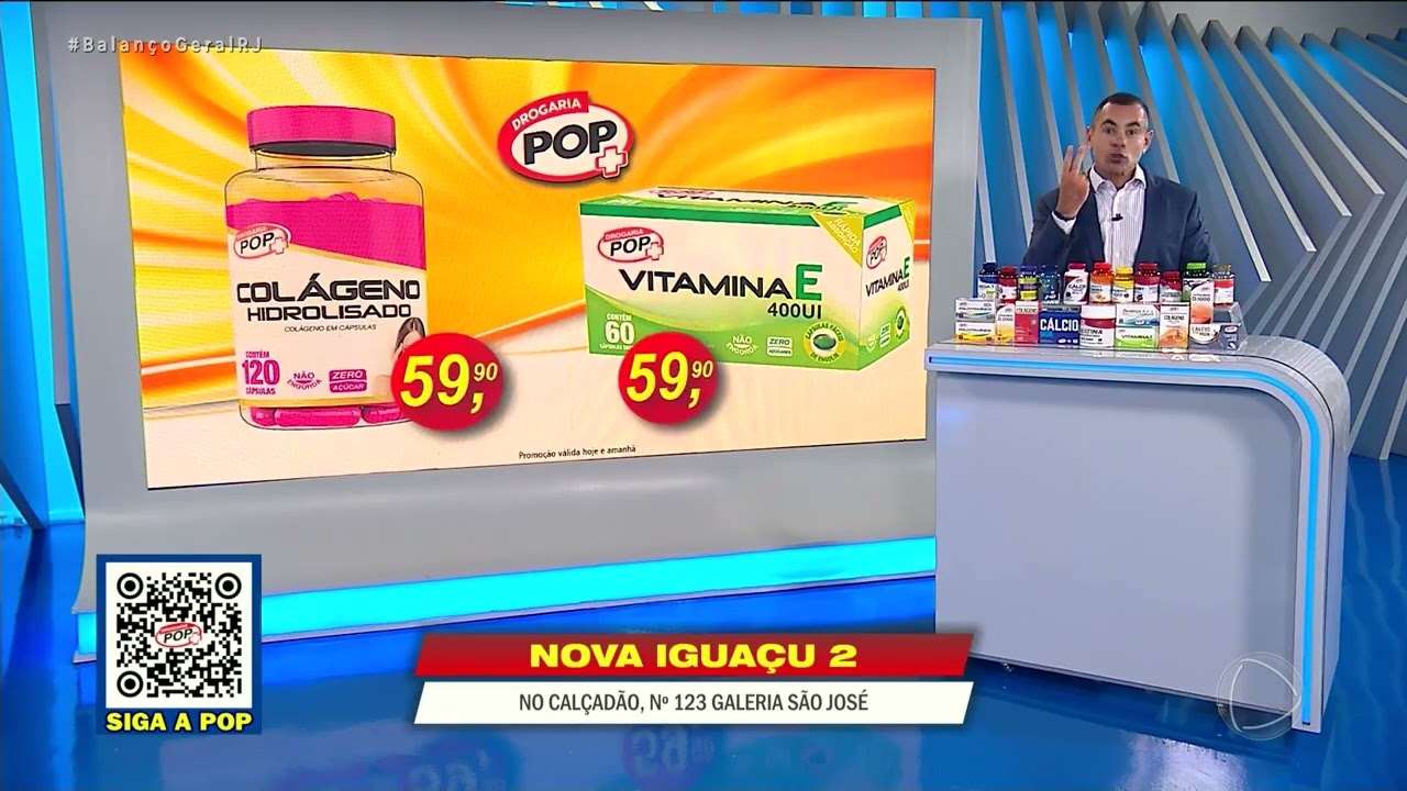 DROGARIA POP – BELFORDO ROXO – COLÁGENO HIDROLISADO – VITAMINA E 400UI