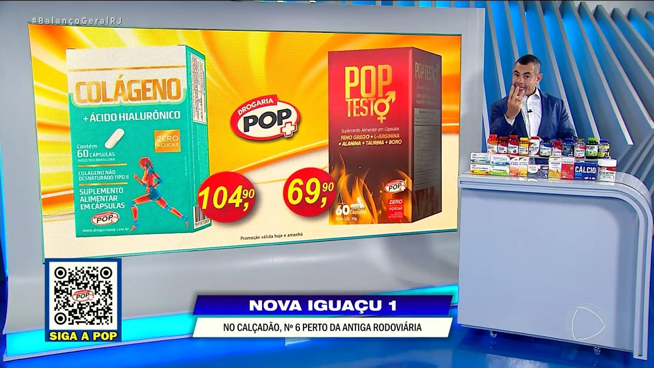 DROGARIA POP – ALCÂNTARA – COLÁGENO TIPO 2 COM ÁCIDO HIALURÔNICO – POP TESTO – 28/04/2026