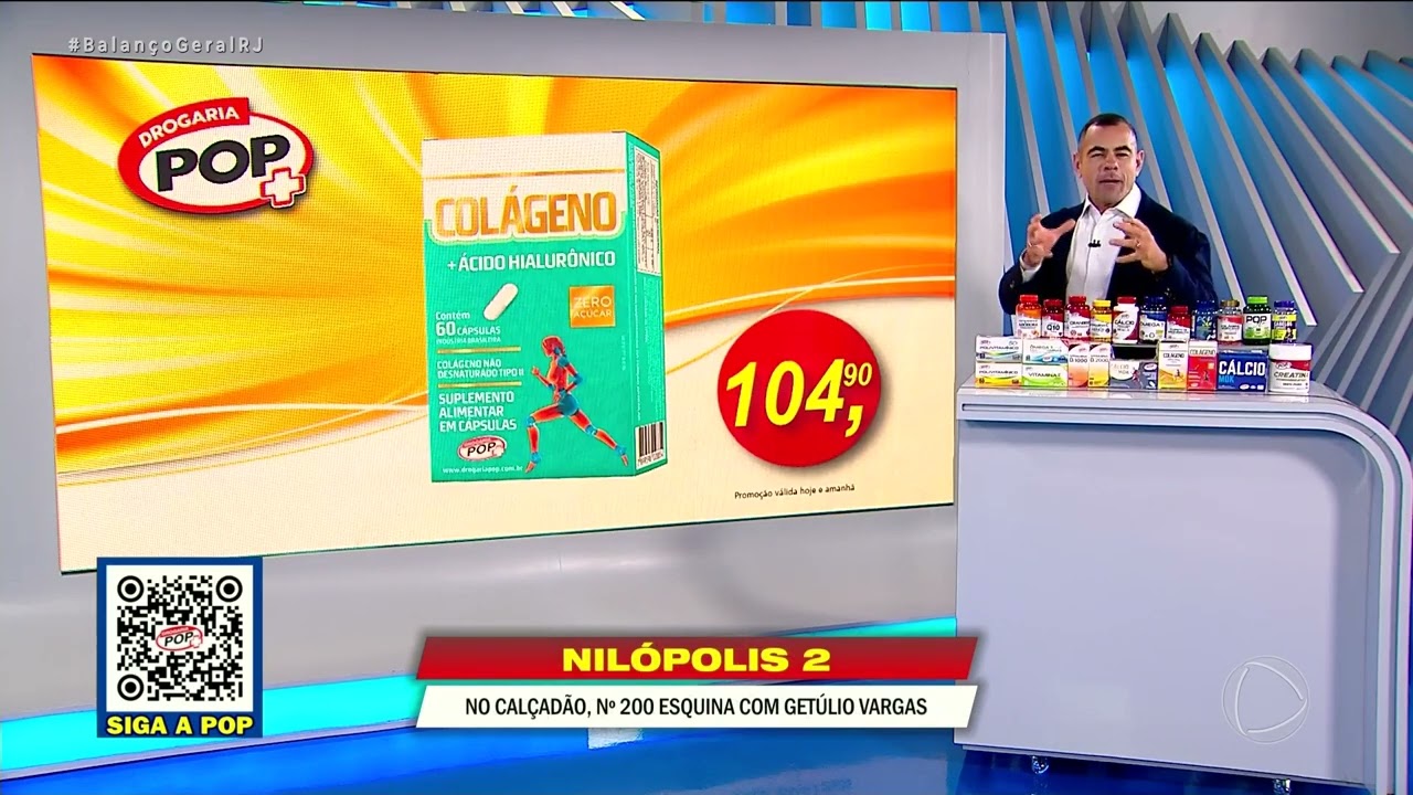 DROGARIA POP – NOVA IGUAÇU – COLÁGENO TIPO 2 + CÁLCIO HIDROLISADO