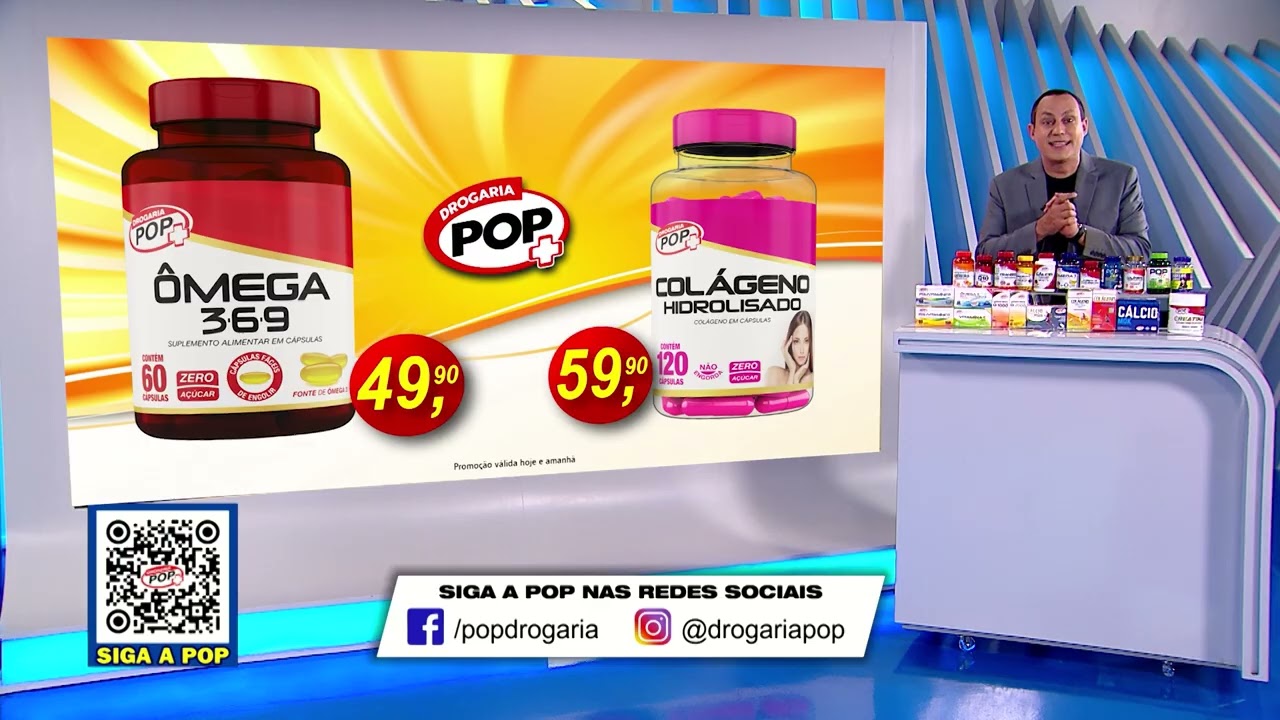 DROGARIA POP – URUGUAIANA – ÔMEGA 3•6•9 – COLÁGENO HIDROLISADO – 22/04/2026