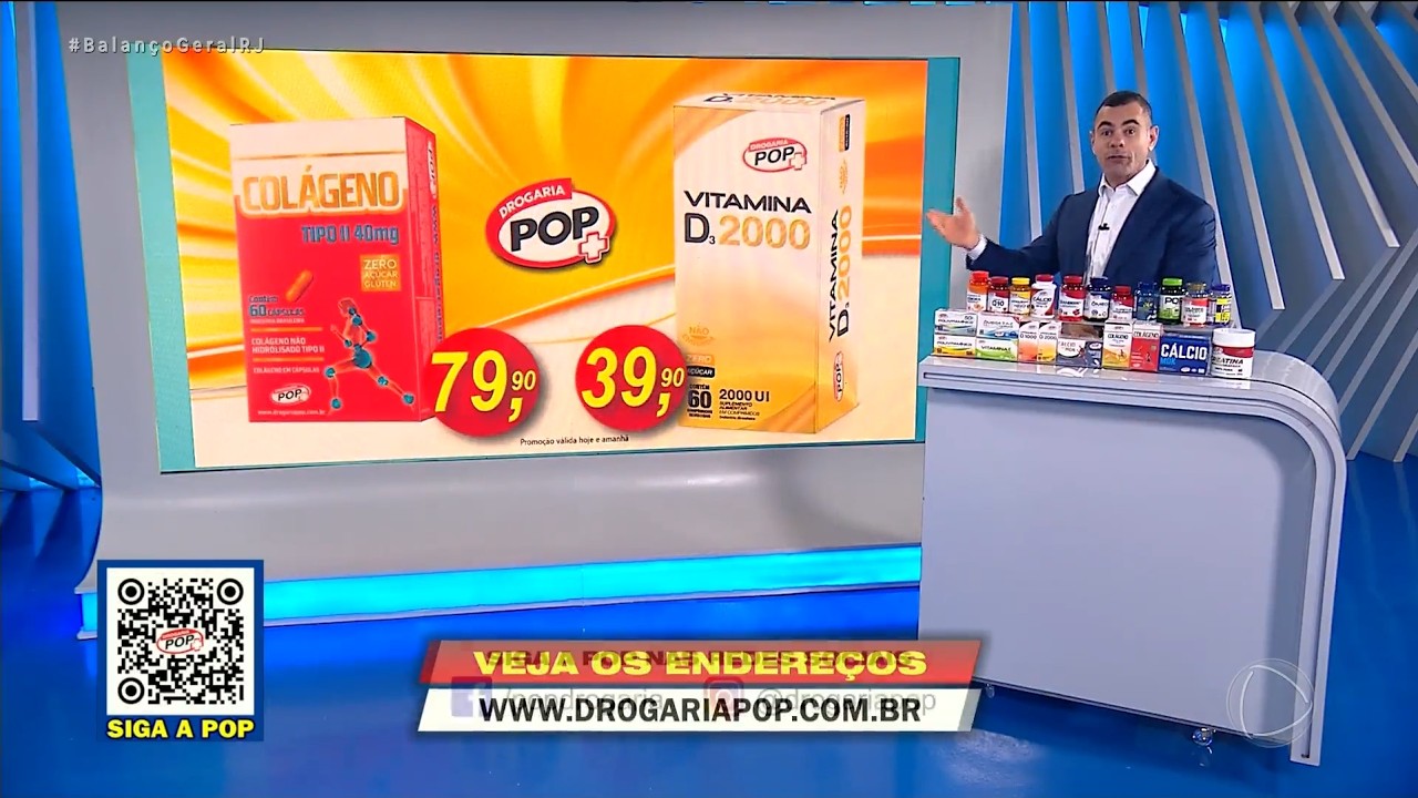 DROGARIA POP – NILÓPOLIS – COLÁGENO TIPO 2 – VITAMINA D2000