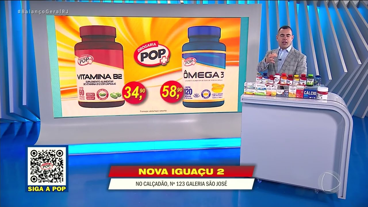 DROGARIA POP – MERITI – VITAMINA B12 – ÔMEGA 3 – 23/07/2026