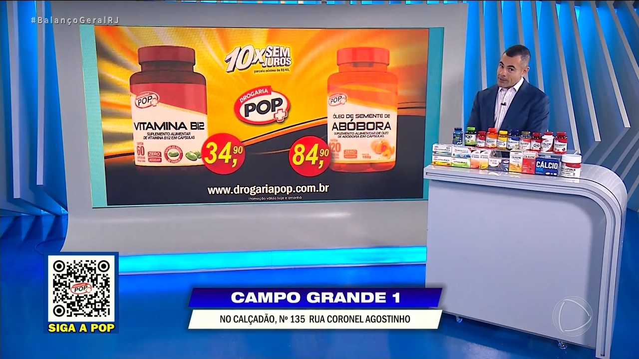 DROGARIA POP – NOVA IGUAÇU – VITAMINA B12 – ÓLEO DE SEMENTE DE ABÓBORA – 06/07/2026