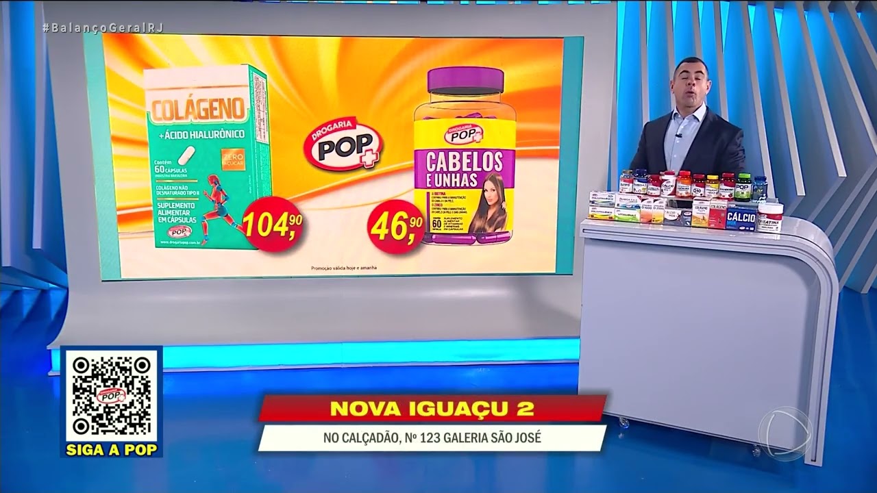 DROGARIA POP – SÃO GONÇALO – COLÁGENO TIPO 2 COM ÁCIDO HIALURÔNICO – CABELOS E UNHAS – 15/07/2026
