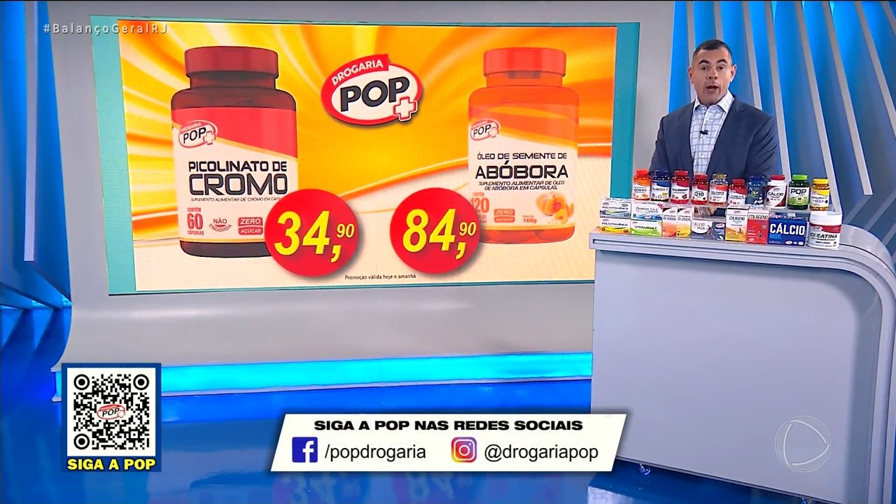 DROGARIA POP – BANGU – PICOLINATO DE CROMO – ÓLEO DE SEMENTE DE ABÓBORA – 24/08/2026