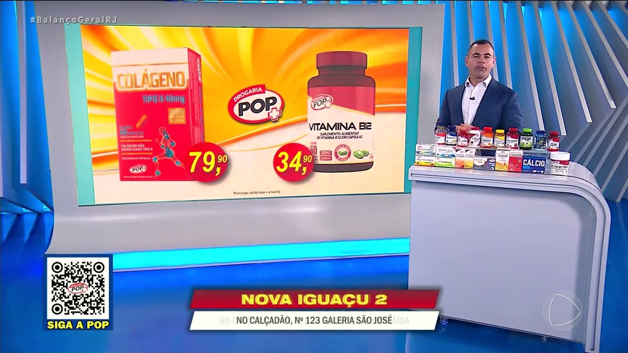 DROGARIA POP – CAXIAS – COLÁGENO TIPO 2 – VITAMINA B12 – 04/08/2026
