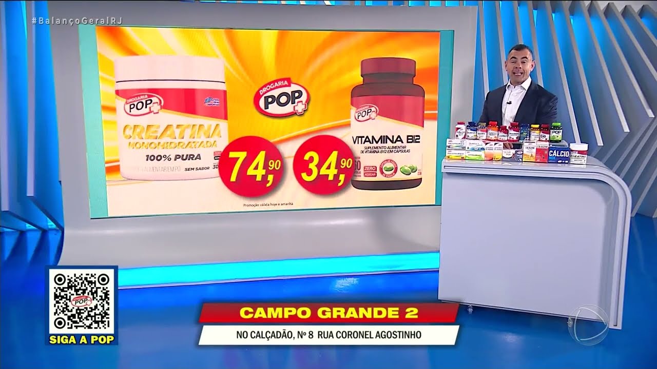 DROGARIA POP – CREATINA – VITAMINA B12 – NOVA IGUAÇU