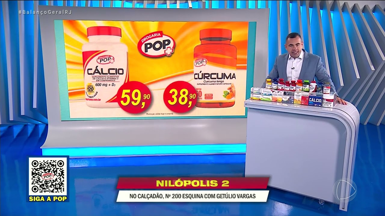 DROGARA POP – URUGUAIANA – CÁLCIO COM VITAMINA D3 – CÚRCUMA – 03/09/2026