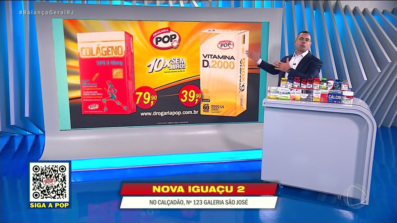 DROGARIA POP – NILÓPOLIS – COLÁGENO TIPO 2 – VITAMINA D 2000 – 07/09/2026