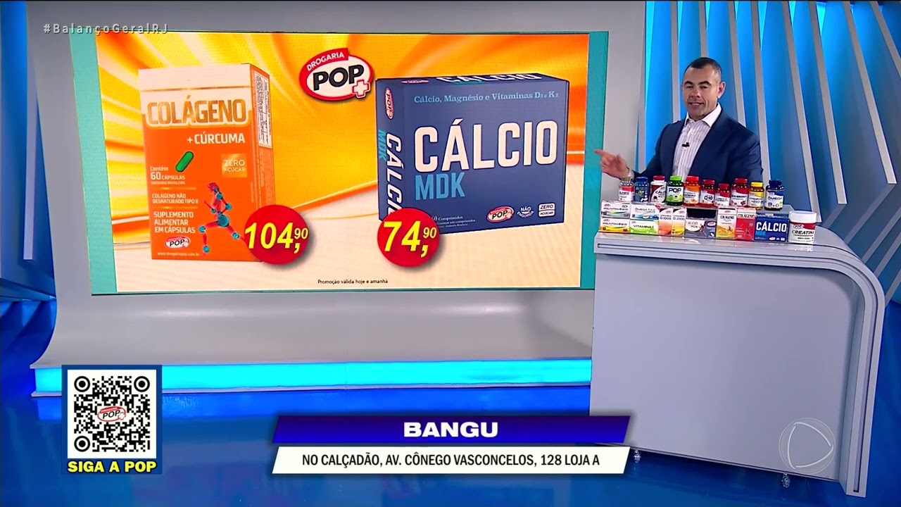 DROGARIA POP – NILÓPOLIS – COLÁGENO TIPO 2 COM CÚRCUMA – CÁLCIO MDK – 12/10/2026