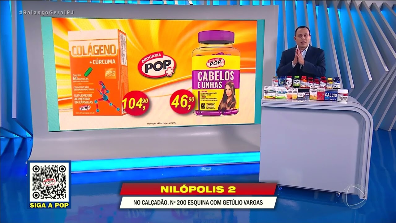 DROGARIA POP – SÃO GONÇALO – COLÁGENO TIPO2 + CÚRCUMA – CABELOS E UNHAS – 28/10/2026
