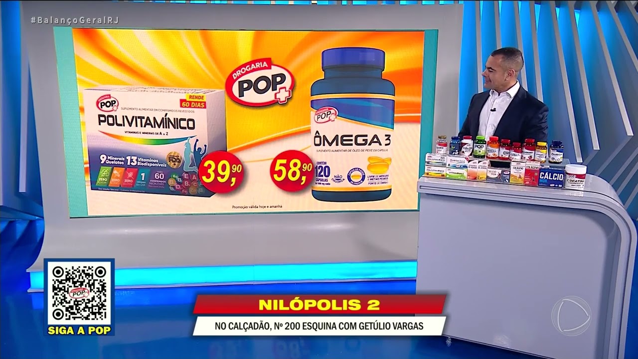 DROGARIA POP – URUGUAIANA – POLIVITAMÍNICO – ÔMEGA 3 – 08/10/2026